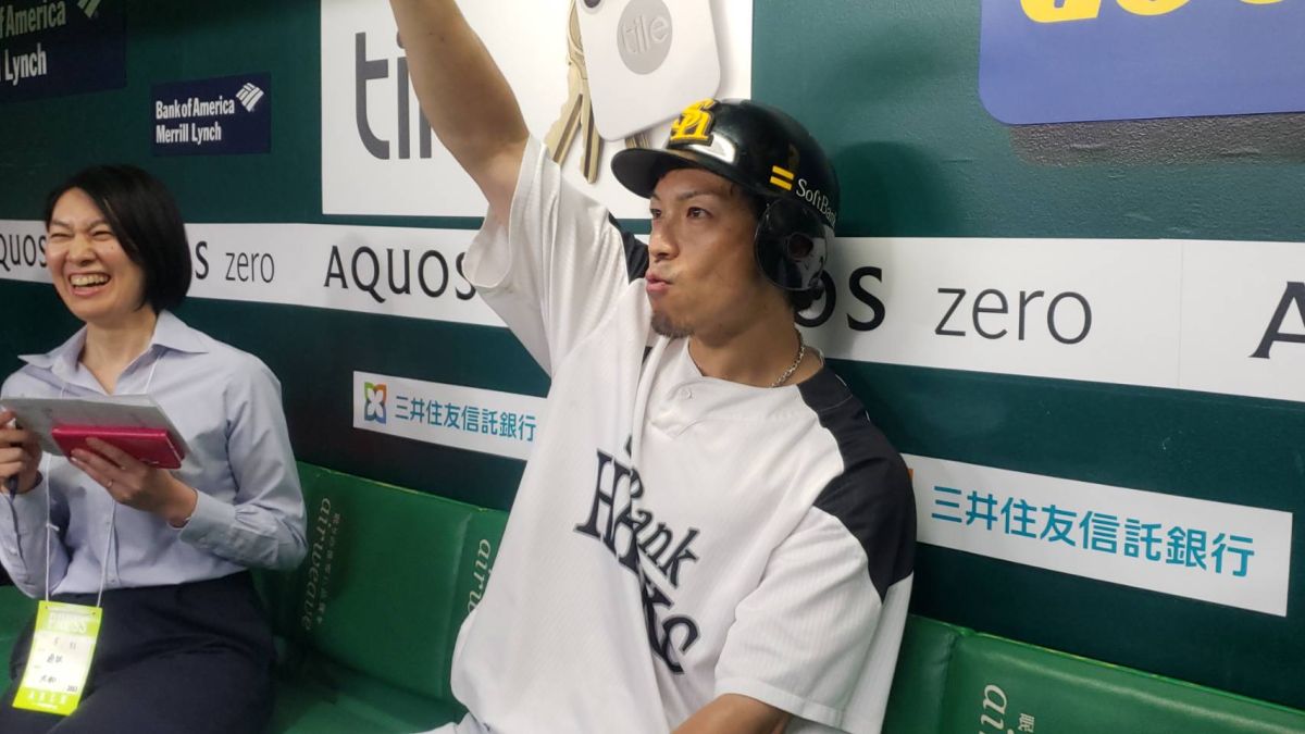 ▲軟體銀行鷹球星松田宣浩。（圖／黃建霖攝）