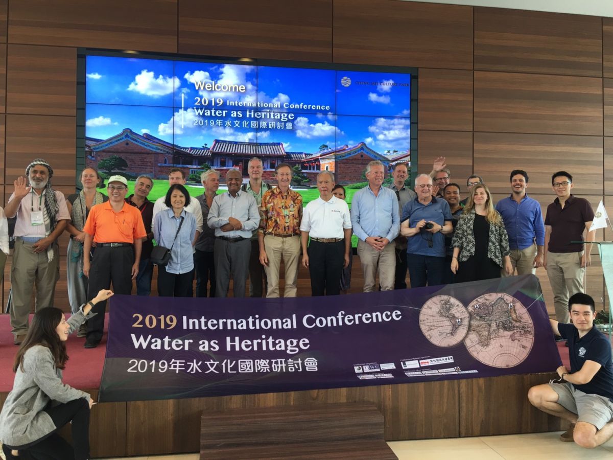 ▲2019水文化國際研討會在台灣舉行，來自英國等27個國家學者參訪成美文化園，成美文化園董事長魏應充參與發表演說。（圖／記者陳雅芳攝，2019.05.31）