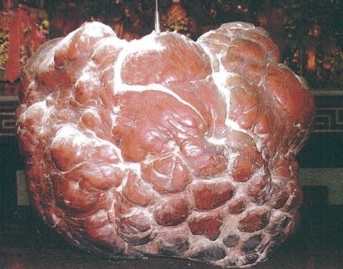 台中大里振坤宮樹瘤香爐。（圖／翻攝自文化部文化資產局粉專）