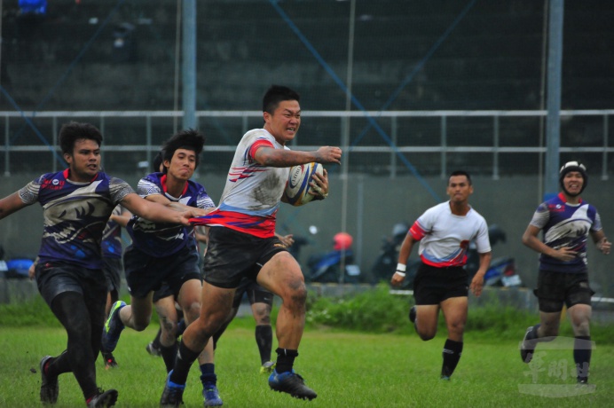 ▲ 四年級隊長林員賜帶領隊伍贏得勝利。（陸軍官校提供）