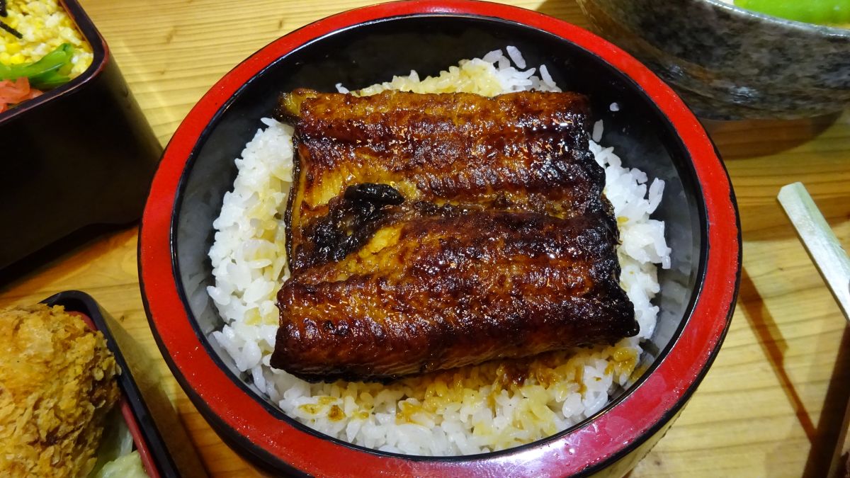 ▲日月水台的鰻魚飯，採用台灣養殖的鰻魚，新鮮肥美，細細炙烤，香氣誘人。（圖／金武鳳攝，2019.6.1)