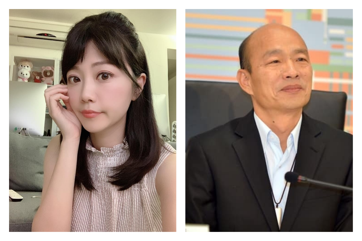 ▲台北市議員高嘉瑜表示，吳子嘉之前爆出韓國瑜收「 800＋600 」萬政治獻金，應一起提告，免得遭外界質疑是「不敢告」。（圖／翻攝自高嘉瑜、韓國瑜臉書）