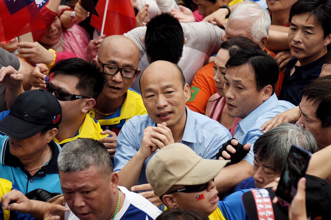 ▲韓國瑜在6月1日造勢大會上宣布，願為台灣擔任任何重要職務。 (圖/NowNews攝影中心攝)