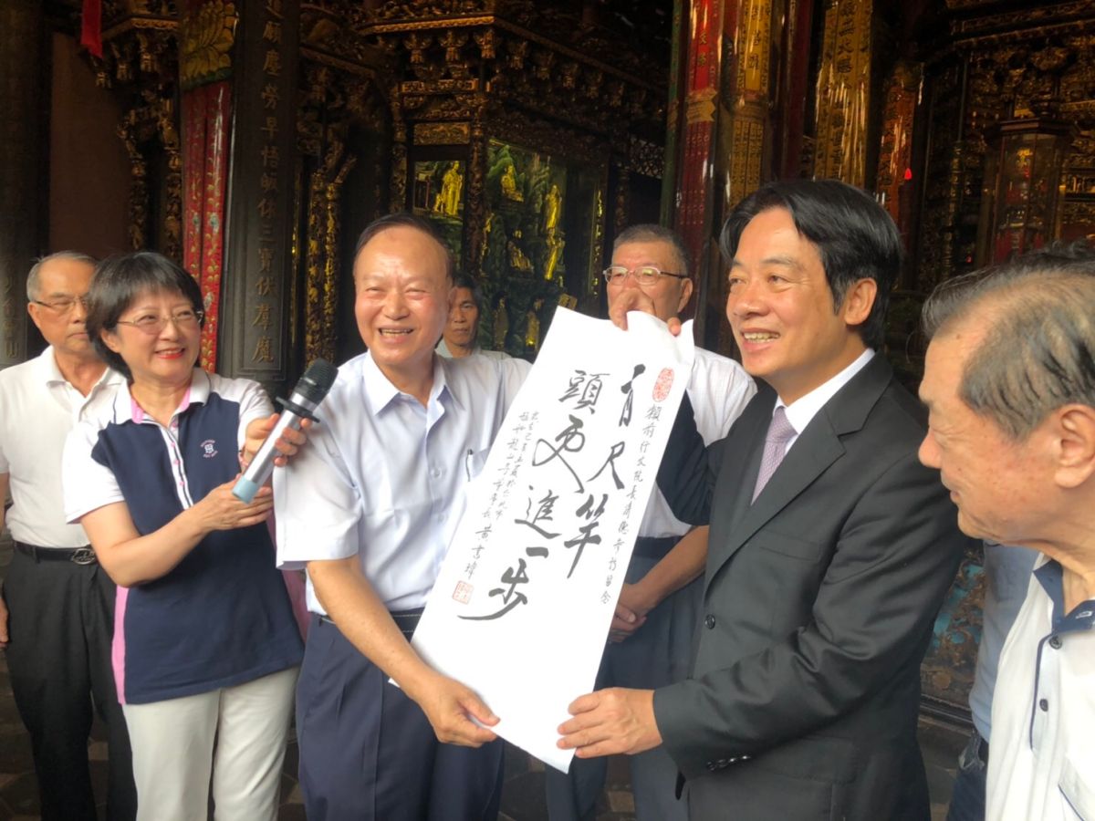 面對高雄市長韓國瑜強勢造勢，前行政院長賴清德3日受訪時表示，「我是民進黨內最具打敗國民黨候人的人選」。（圖／賴清德辦公室提供）