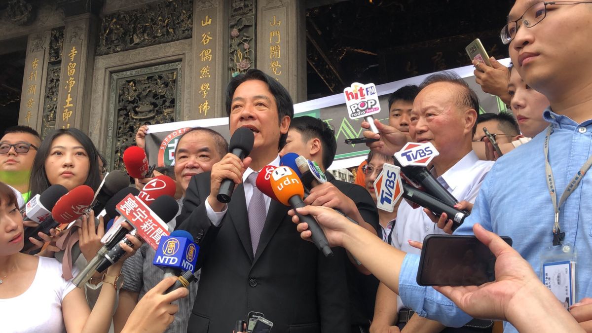 六四天安門事件30周年前夕，中國大陸國防部長魏鳳和昨天在新加坡說，六四鎮壓是正確的決定。對此，前行政院前院長賴清德今（3）日受訪時表示，這示中國仍然沒有悔改。（圖／賴清德辦公室提供）