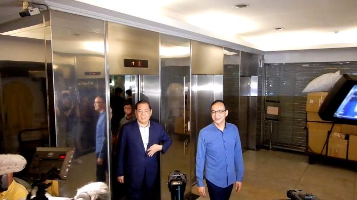 國民黨中央提名協調小組4日前往朱立倫辦公室拜會。（圖 / 記者陳弘志攝，2019.06.04）