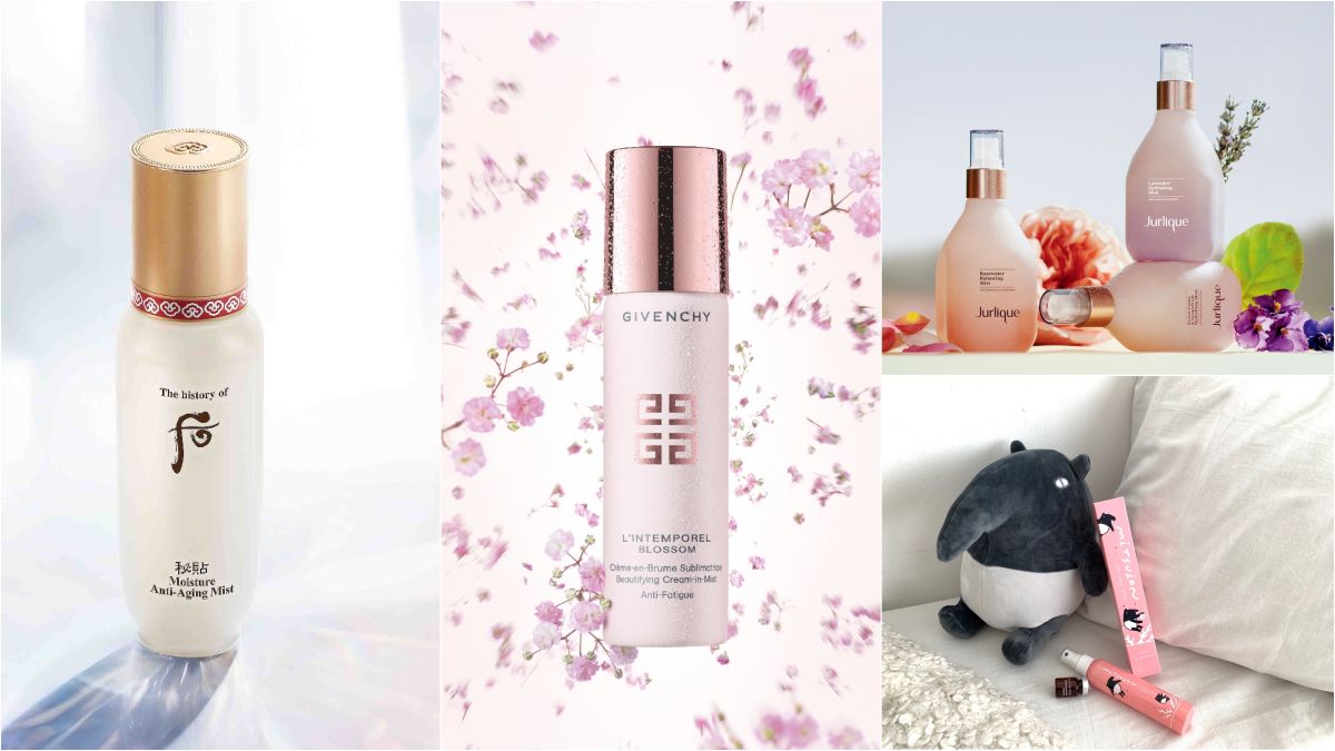 ▲夏日必收保濕噴霧推薦。（圖／后、紀梵希、Jurlique 、OGUMA）