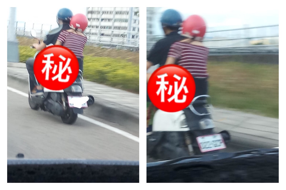 ▲有些女孩子可能覺得坐在汽車中沒有跟騎車一樣，可以舒服地抱著男友。(圖／翻攝自職業聯結車 大貨車 大客車 拉拉隊 運輸業 照片影片資訊分享團)
