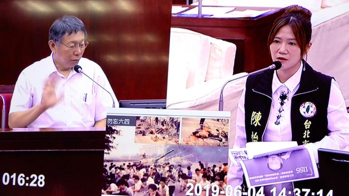 今天是六四30周年，台北市長柯文哲4日在台北市議會答詢時指出，六四是中國近代史的悲劇。（圖 / 記者陳弘志攝，2019.06.04）