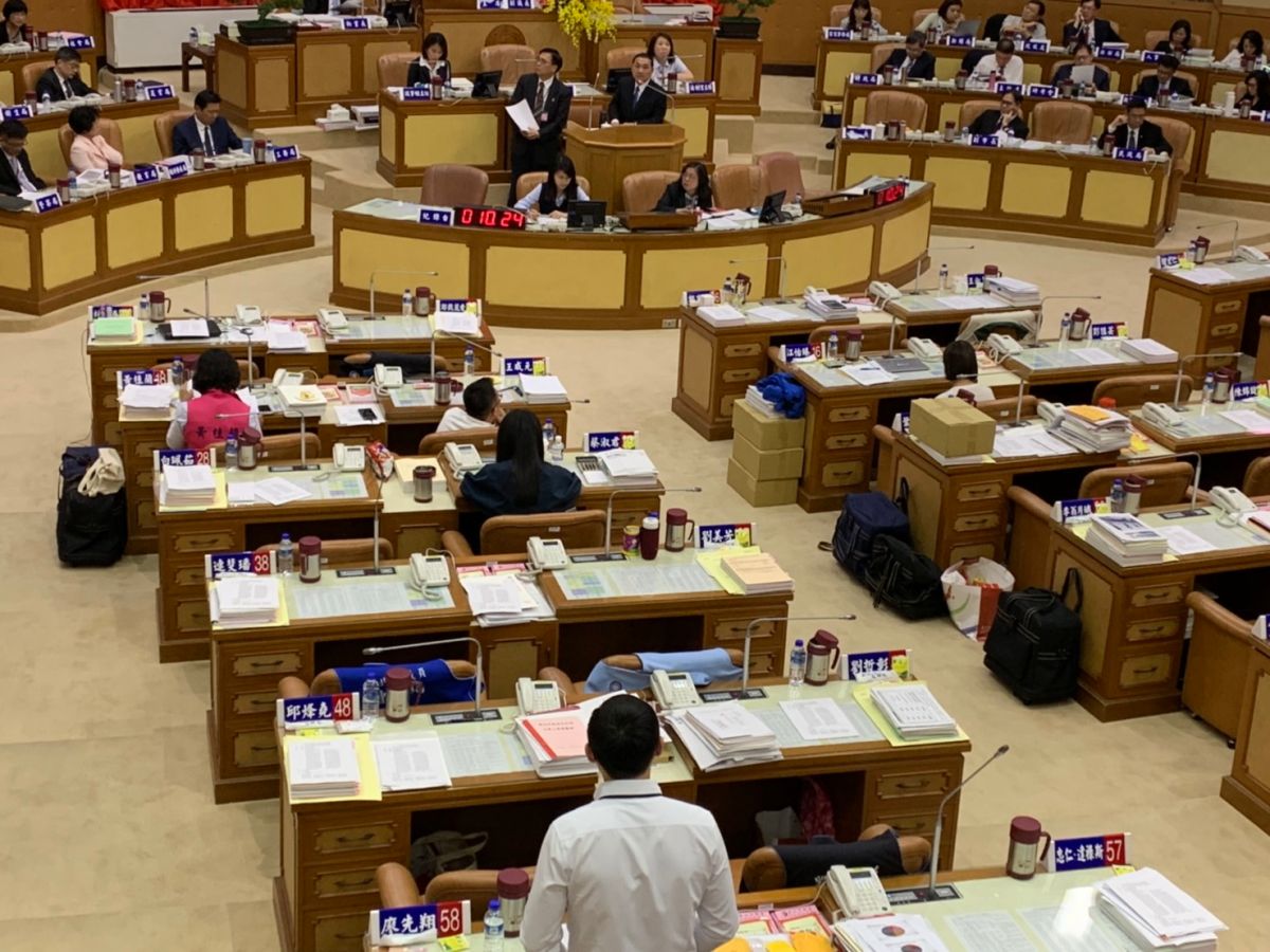 ▲新北市議員廖先翔建議侯友宜不應該用自己財產去改建公有建設。（圖／記者宋原彰攝，2019.06.05）