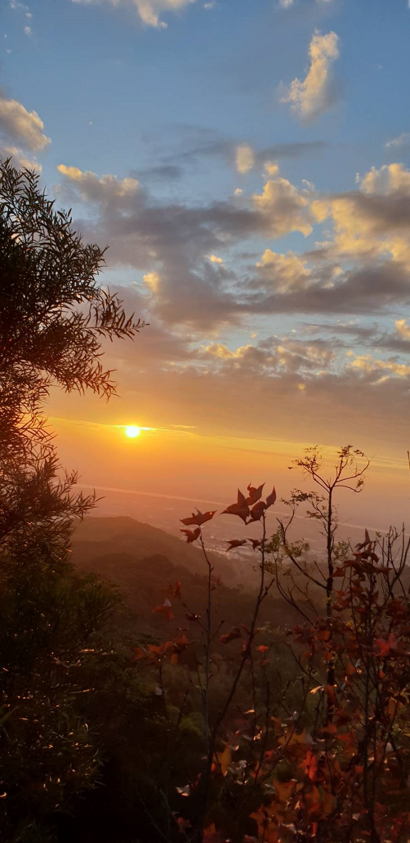 ▲大坑夕照美不勝收，許多民眾從各地前來攀登大坑，就為了遠眺如此美景（圖／記者鄧力 軍攝）