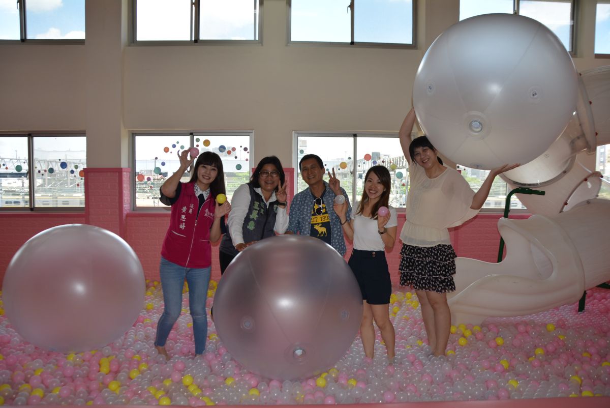 ▲啵啵球池在充滿童趣的球池內營造繽紛多彩的視覺變化。（圖／記者郭政隆攝影2019.6.6）