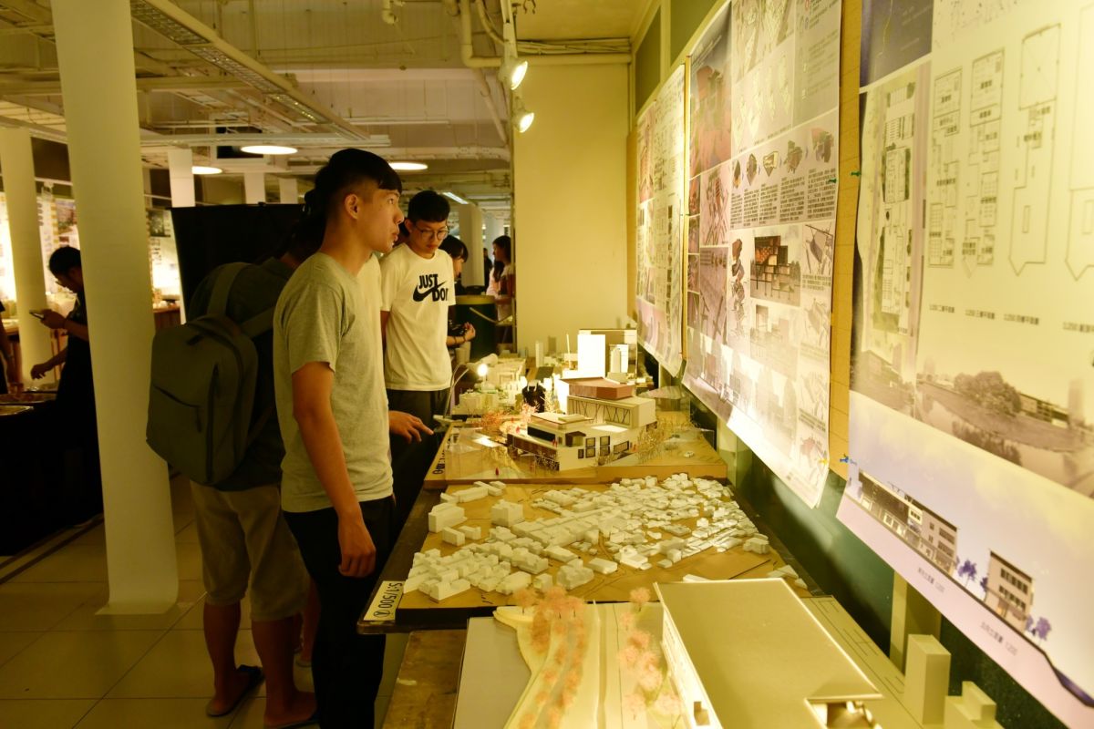 ▲金門大學建築系畢業生跨海到中正紀念堂進行畢業成果展，大受好評。（圖／金大提供）