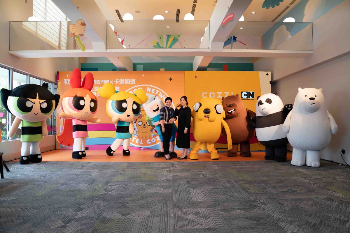 ▲HOTEL COZZI 和逸飯店．台南西門館，首度與美國卡通頻道合作，結合三部超人氣動畫打造全台唯一卡通頻道聯名房。（圖／和逸飯店）