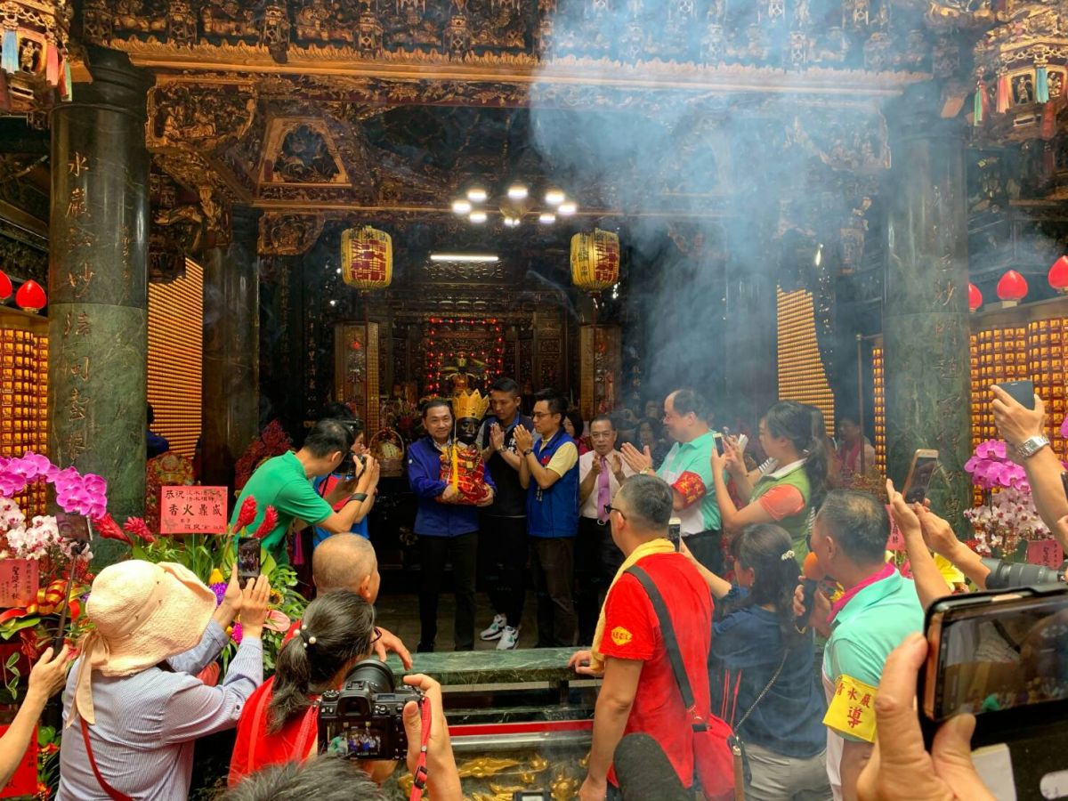 ▲一年一度的淡水清水巖祖師廟繞境(日巡)活動，俗稱「淡水大拜拜」，於8日登場。（圖／新北市民政局提供）