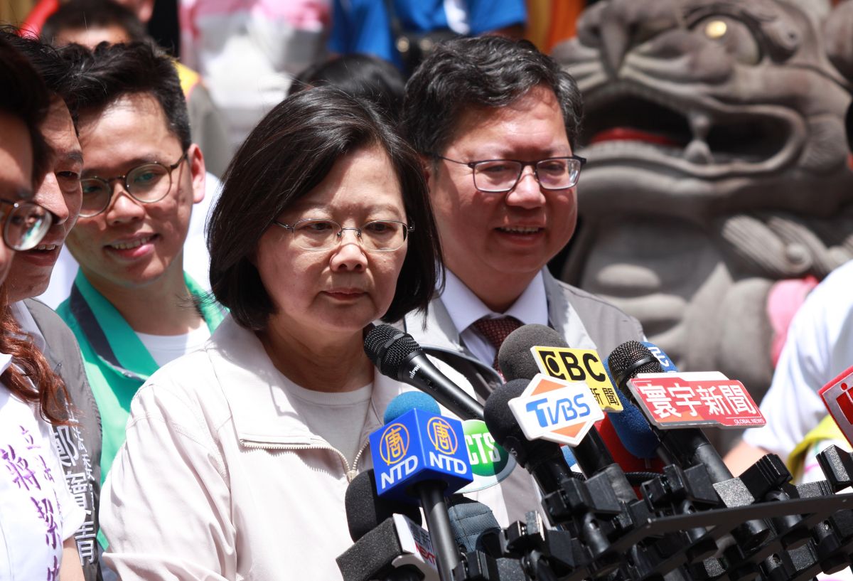 ▲蔡英文表示，民進黨是一個民主的政黨，她一定會遵從黨的決定，不論是她或賴前院長勝出的話，都會團結的來打2020的這一場選戰。（圖／記者李春台攝,2019.06.09）