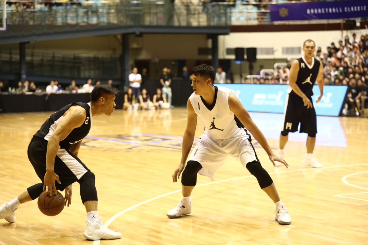 ▲2019 BE HEROES 經典對決籃球賽，林志傑對決田壘。（圖／展逸國際企業提供）