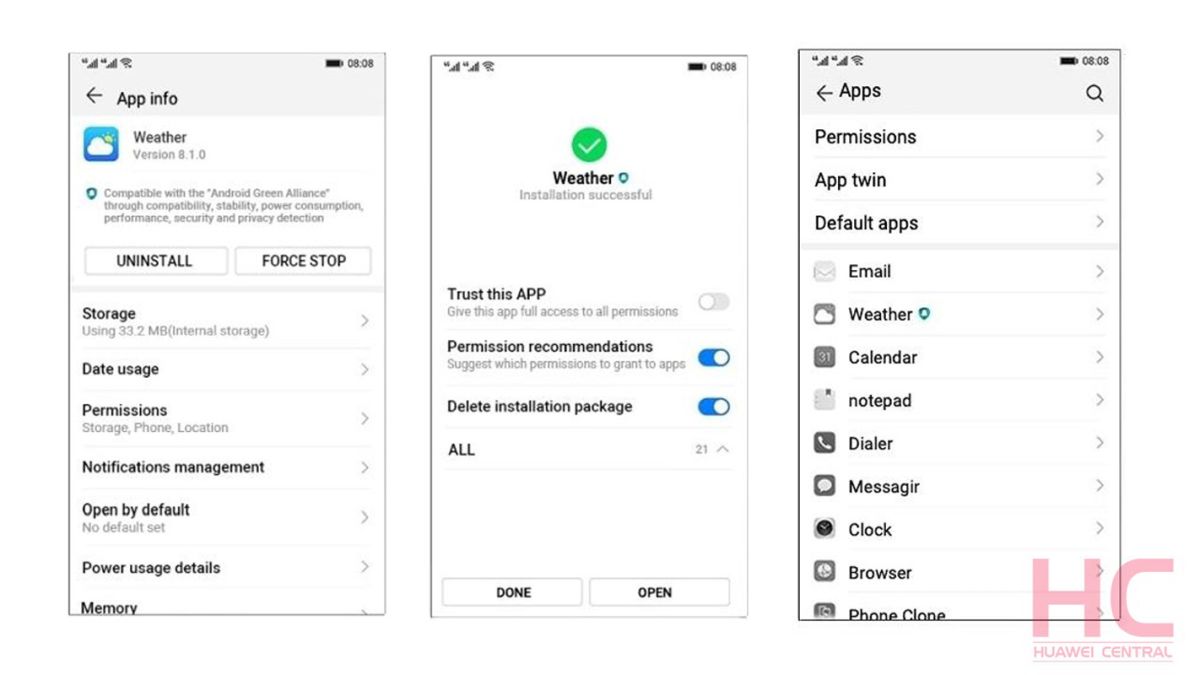 ▲在huaweicentral網站中，出現了疑似命名為Hongmeng的華為手機OS畫面。（圖／翻攝Huawei Central網站）