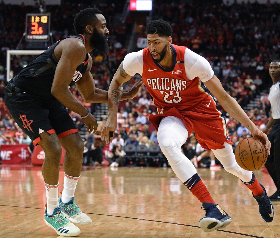 James Harden（左）、Anthony Davis（右）（圖／美聯社／達至影像）