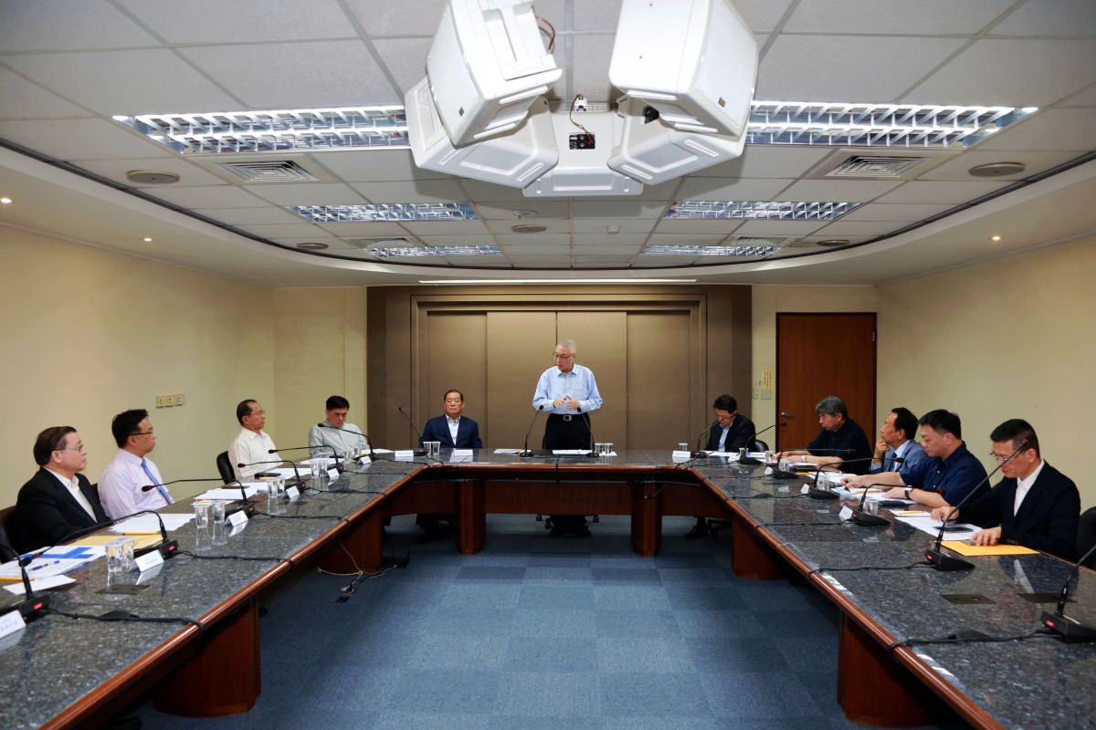 國民黨11日在黨中央舉行總統初選候選人座談會。（圖 / 國民黨中央提供）