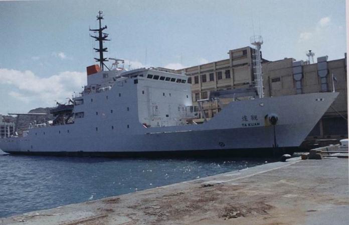 ▲海軍海洋測量艦「達觀艦」。（資料照／國防部提供 ）