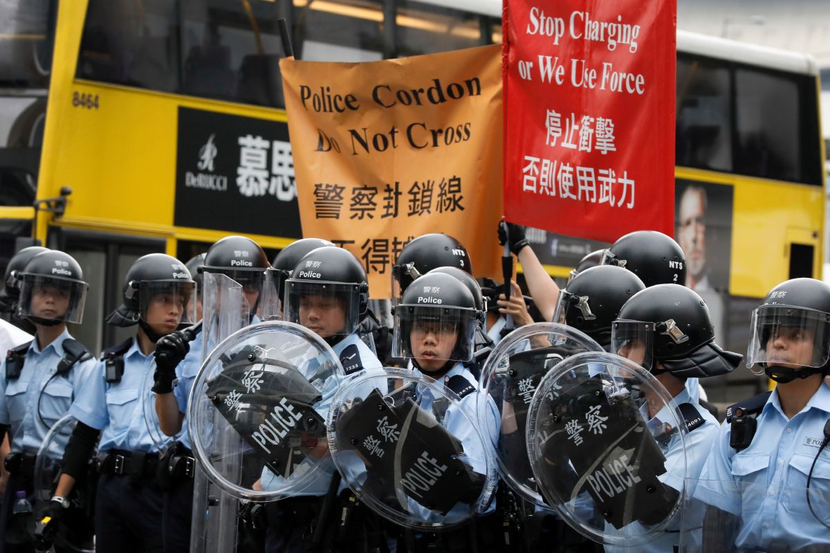 ▲香港「逃犯條例」修正草案，12日進行二讀辯論，全城罷工「山雨欲來」。（圖／美聯社／達志影像）