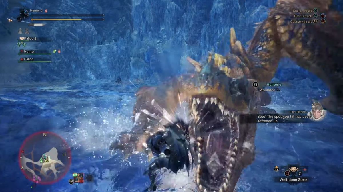 ▲卡普空在E3展上展示了《魔物獵人世界：Iceborn》狩獵轟龍的實機遊玩。（圖／翻攝自Youtube）