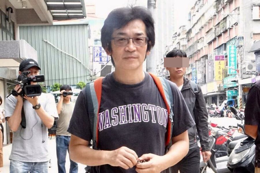 ▲魏德聖（如圖）前來弔唁老友馬如龍。（圖／記者林柏年攝）