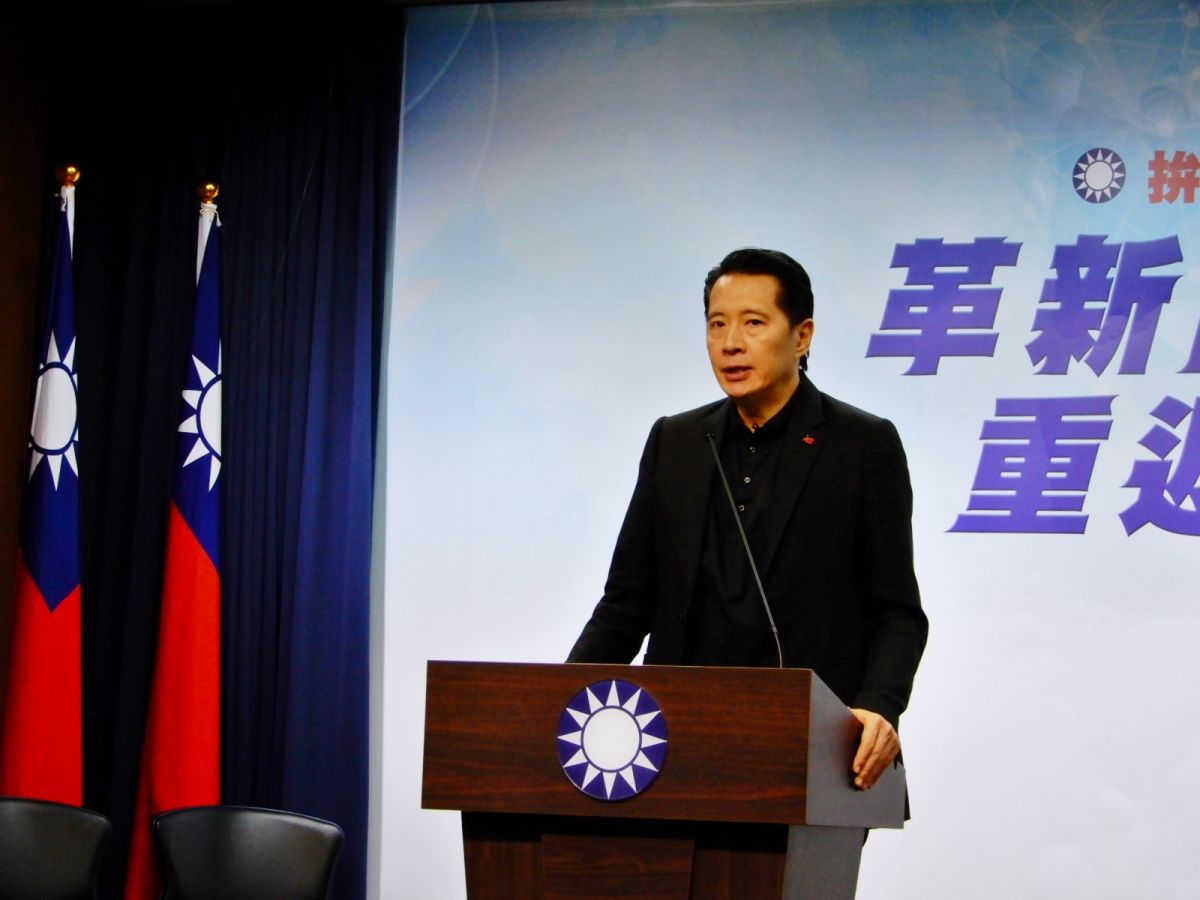 國民黨發言人歐陽龍。( 圖 / 記者陳弘志攝，2019.06.12 )