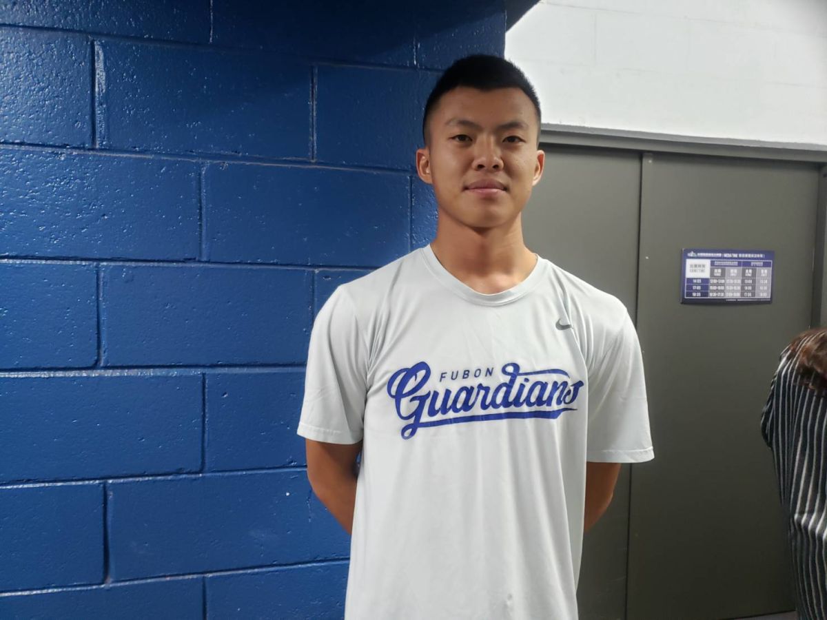 富邦投手游霆崴。（圖／黃建霖攝）