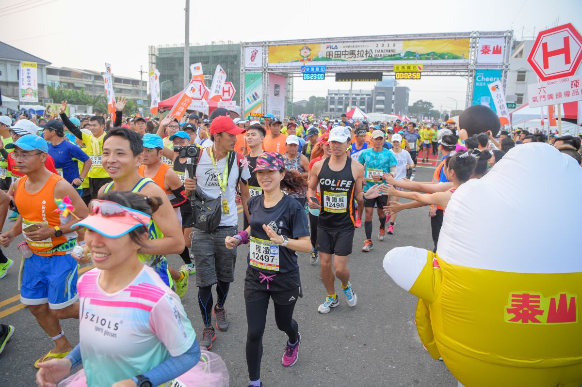 ▲田中馬拉松每年吸引數萬名跑者爭相搶報，吸引35個國家地區上千名海外選手登記報名。（資料照　圖／記者陳雅芳攝，2019.06.12）