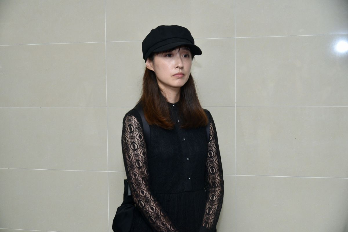 ▲田中千繪講到馬如龍淚如雨下。（圖／記者林柏年攝）
