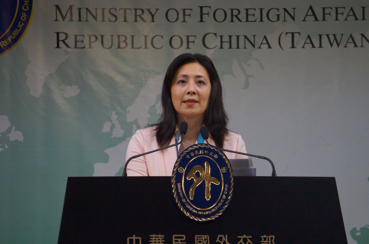 ▲外交部副發言人歐江安13日表示，反對港府修訂「送中條例」，台灣與港人將堅定在一起。（圖／記者呂炯昌攝, 2019.6.13）