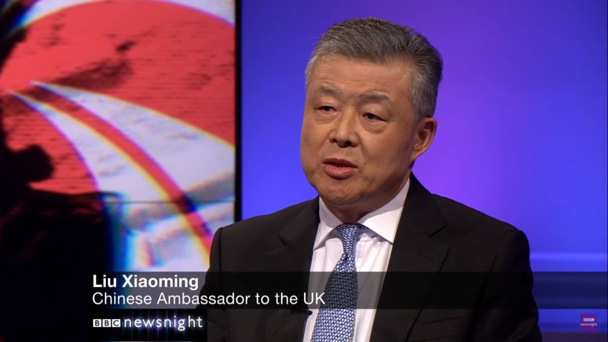 ▲中國大陸駐英國大使劉曉明。（圖／翻攝自影片）