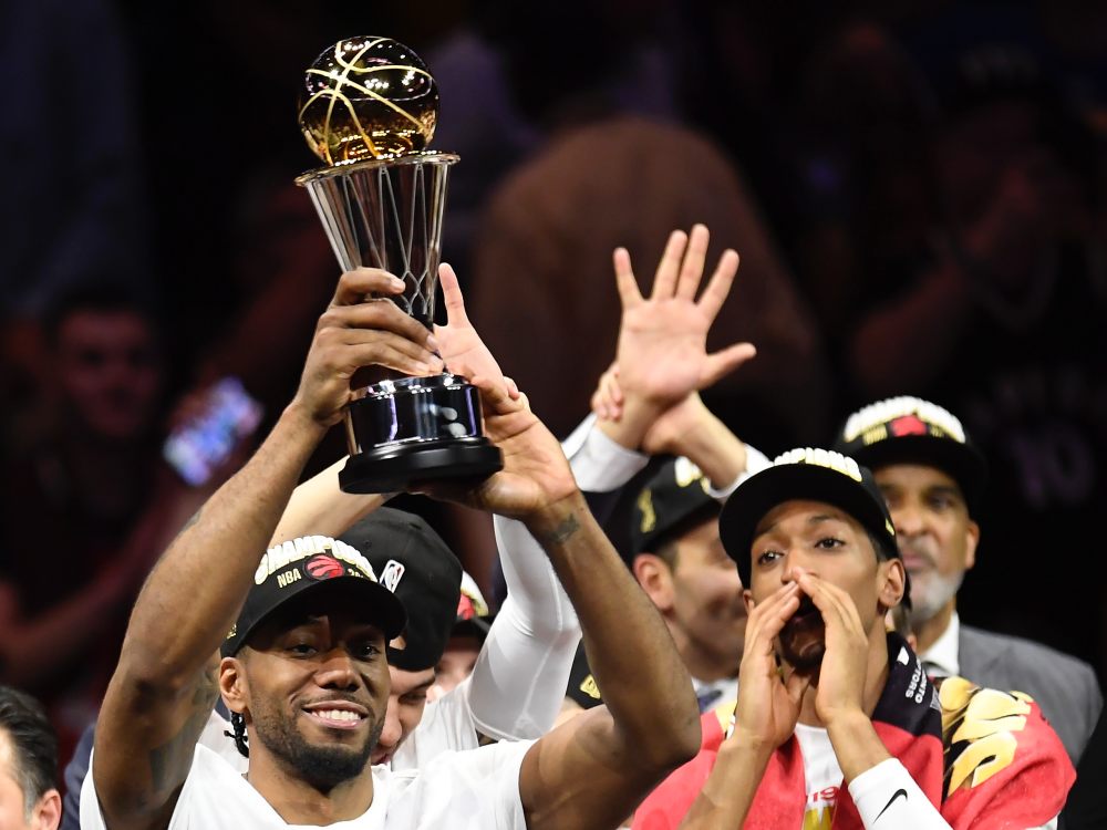 ▲多倫多暴龍隊上賽季拿下隊史首冠，本季例行賽勝率確定超越上季，尋求衛冕來勢洶洶。（圖／美聯社／達志影像）