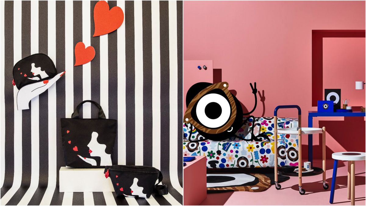 ▲LULU GUINNESS x 7-ELEVEN 精品集點換購「漫天飛吻」包款，IKEA 和 Darcel Disappoints 合作推出 FÖRNYAD 限量系列，都是六月必搶的時髦好物。（圖／LULU GUINNESS、IKEA提供）