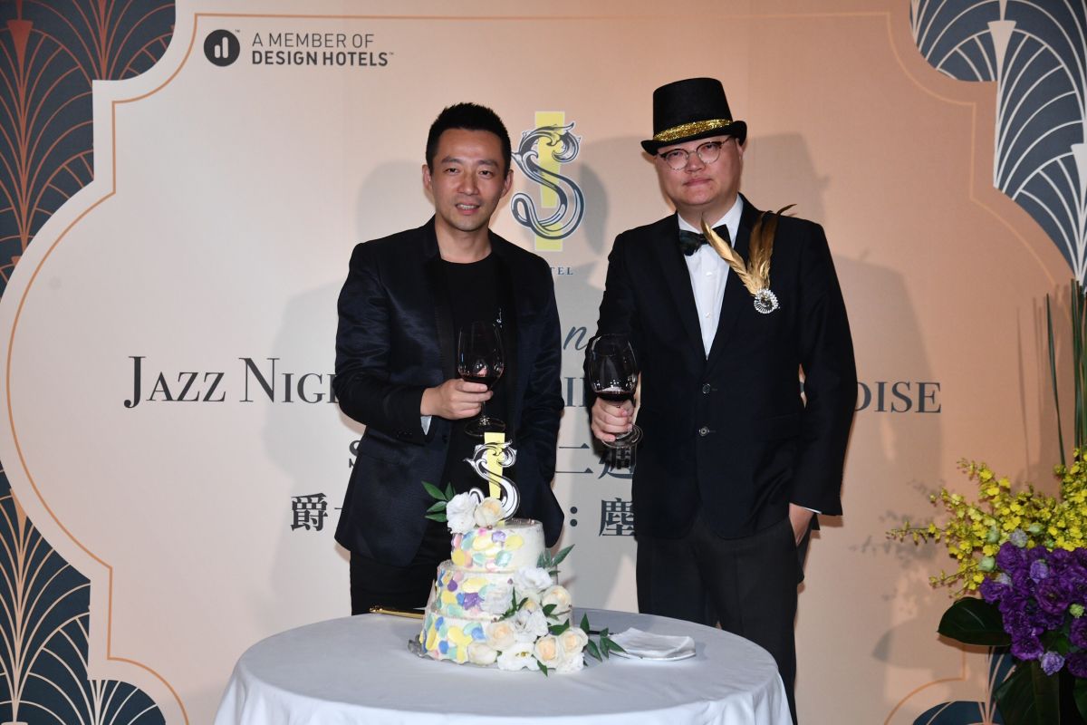 ▲汪小菲（左）出席S Hotel 2週年慶祝派對。（圖／林柏年攝2019.06.13）