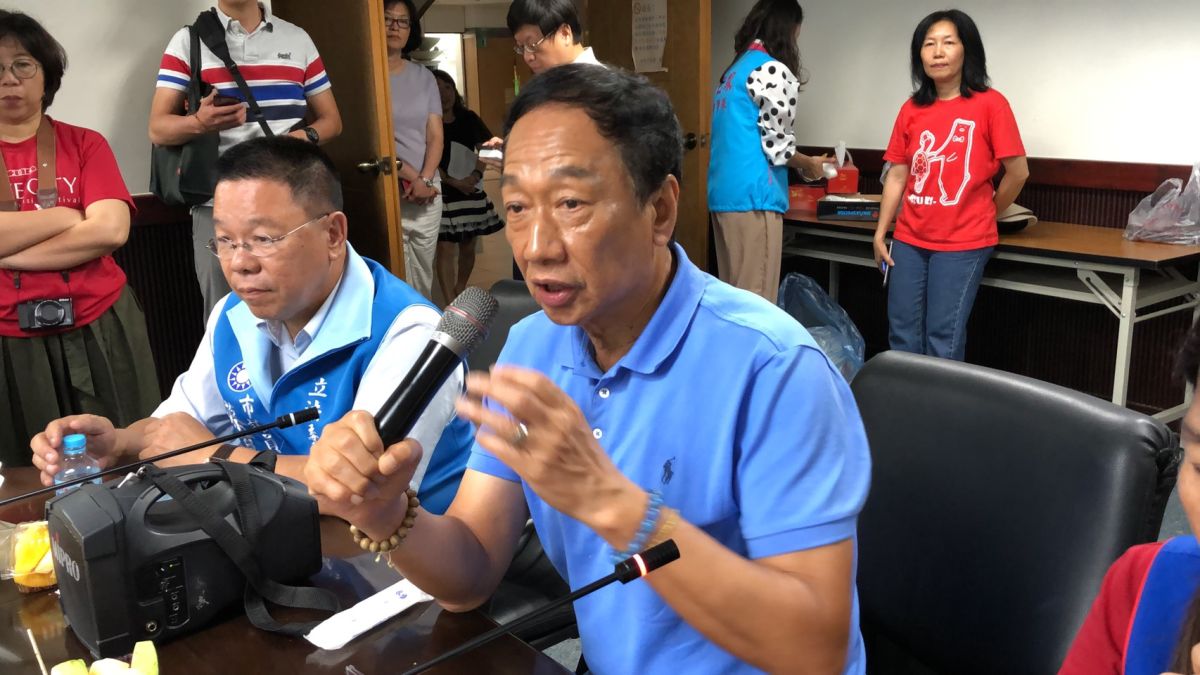 ▲郭台銘指小英總統不懂經濟與科技。（圖／記者陳聖璋攝，2019.06.14）