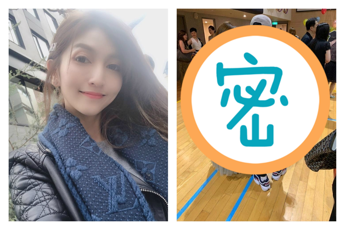 ▲有網友在臉書社團「爆廢公社」貼出一張阿翔和 Grace 在風波後現身女兒畢業典禮的背影合照，看完不禁狂讚「正宮還是完勝！」（圖／翻攝自 Grace 臉書、爆廢公社）