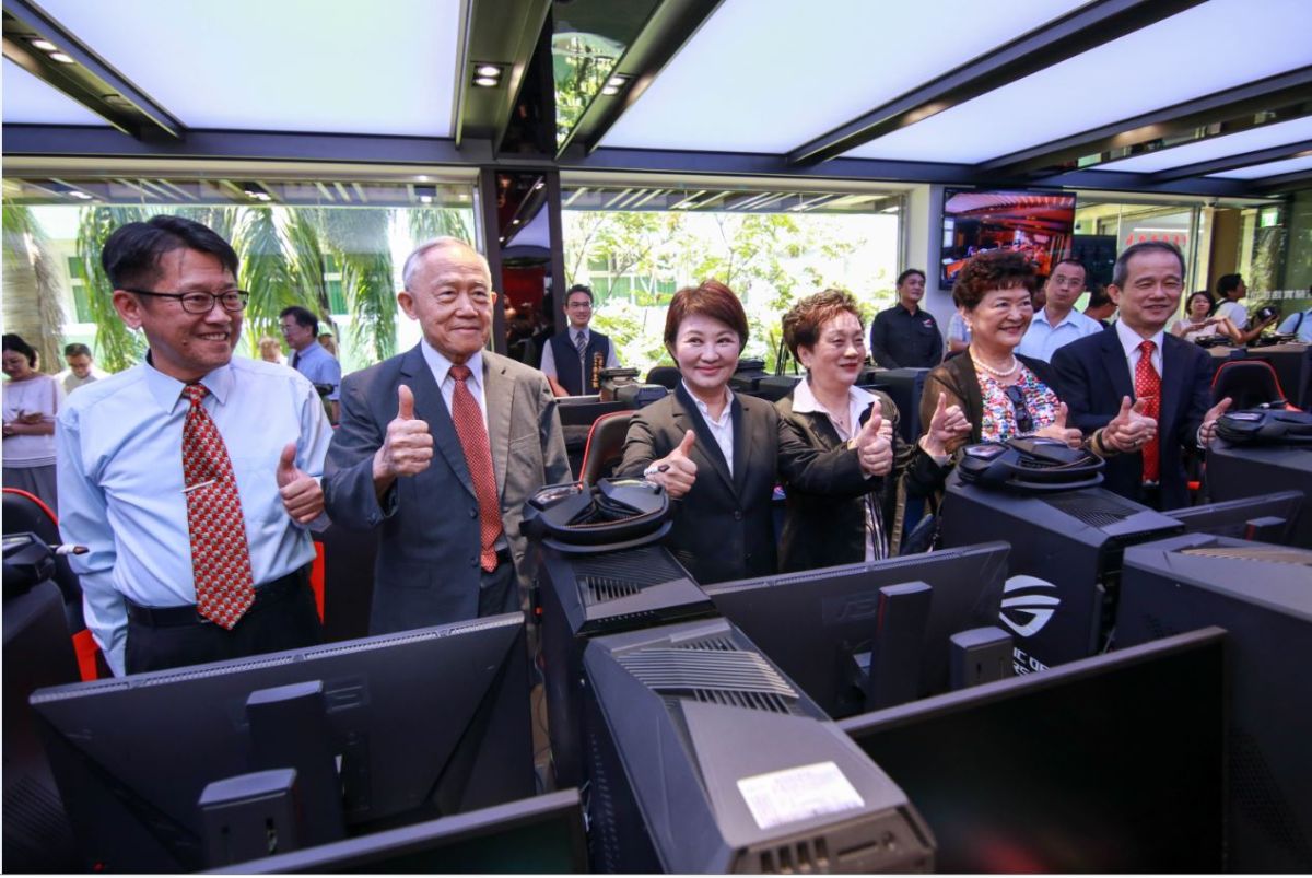 ▲僑光科技大學電競菁英培訓基地啟用。(圖／柳榮俊攝2019.6.15)