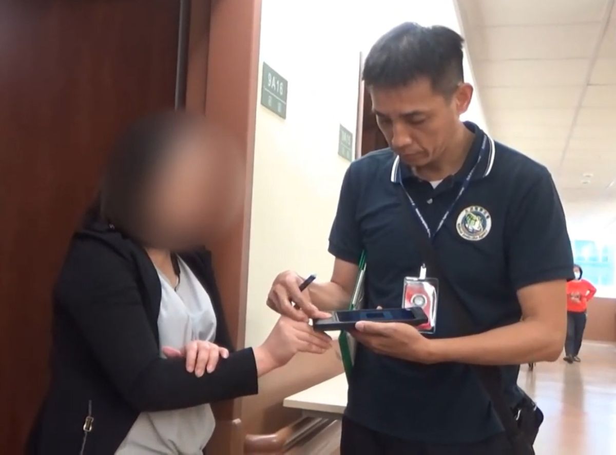 ▲變造指紋成功闖關入境的越南籍黎姓女子在醫院遭查緝。（圖／記者陳聖璋翻攝）