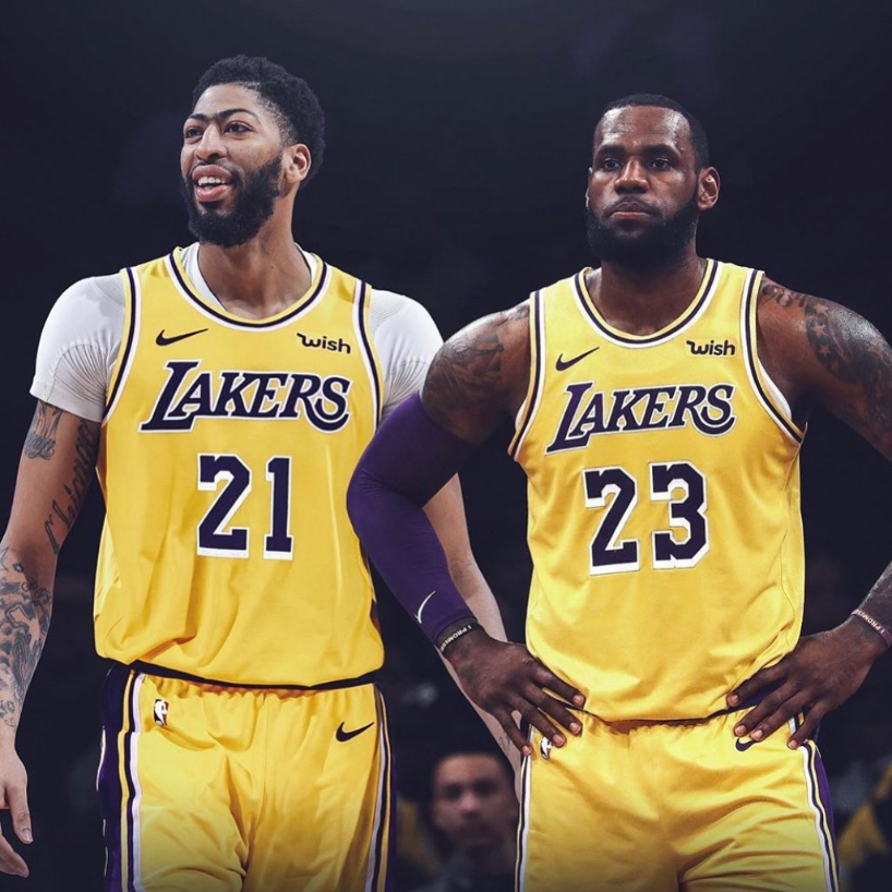 ▲「詹皇」LeBron James和「一眉哥」Anthony Davis。（圖／美聯社／達志影像）