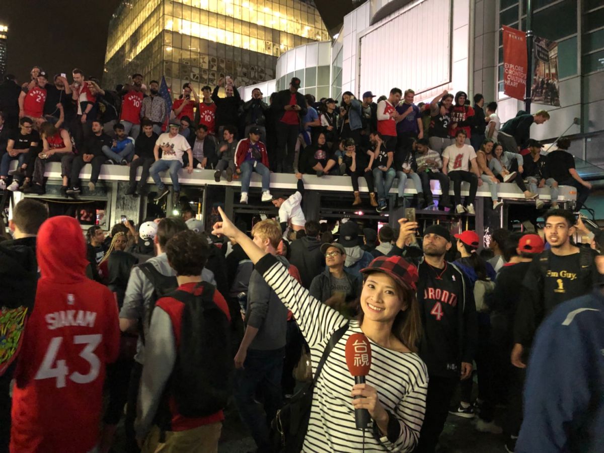 ▲台視主播侯乃榕赴多倫多採訪。（圖／台視提供）