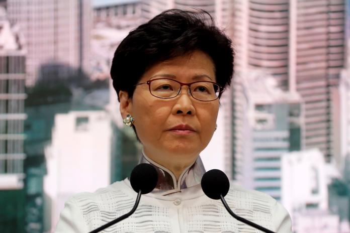 ▲香港特別行政區政府昨晚間發表了 301 字聲明稿，表示目前已停止立法會大會對修訂《逃犯條例》的工作。（圖／達志影像／美聯社）