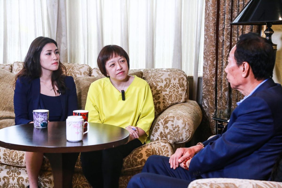 ▲國民黨總統參選人之一、鴻海集團董事長郭台銘接受NOWnews今日新聞專訪。（圖／葉政勳攝）