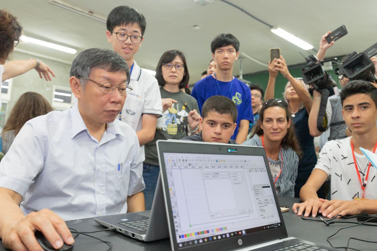 台北市長柯文哲17日出席「台灣、以色列青少年108年台北會面」活動。（圖 / 台北市政府提供）