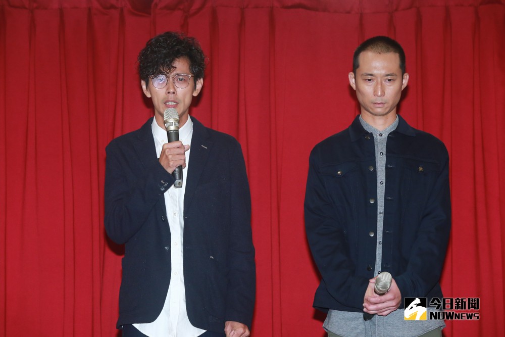 ▲記者會上，浩子（右）似乎比阿翔更難過。（圖／記者葉政勳攝）