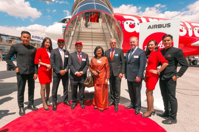 ▲AirAsia 於巴黎國際航空展發表全新客機 A330neo ，將於 7 月上旬進駐於泰國曼谷廊曼國際機場，營運澳洲、日本與韓國等航線。（圖／AirAsia）