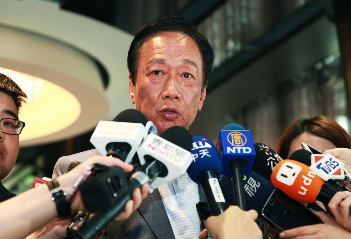 ▲郭台銘質疑蘇貞昌「開行政院會有必要把一個不同黨派的錄影，然後放上網上，這不是院長的格局。」（圖／記者李春台攝, 2019.06.18）