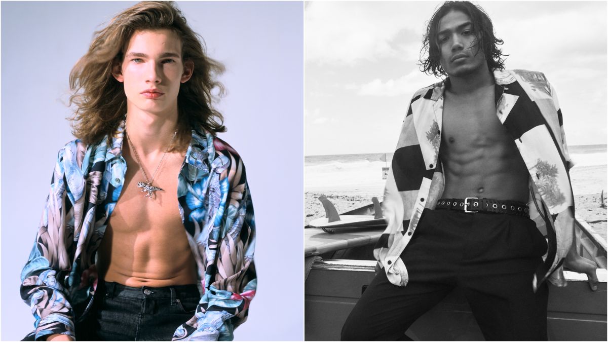 ▲熱情奔放的夏威夷風情，成為精品品牌今夏全新創意。（圖／DIOR、ALLSAINTS）